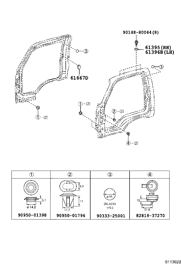61131-37071 PILLAR SUB-ASSY, FRONT BODY, OUTER RH product image