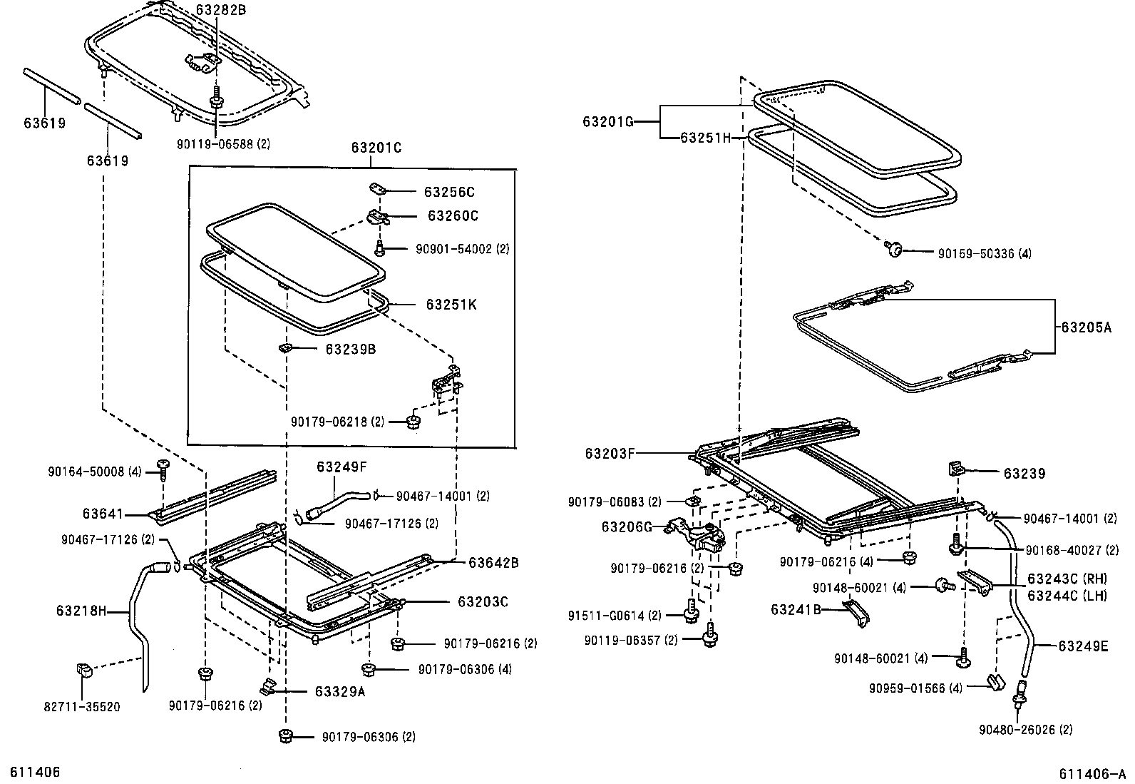 63111-13320 PANEL, ROOF product image