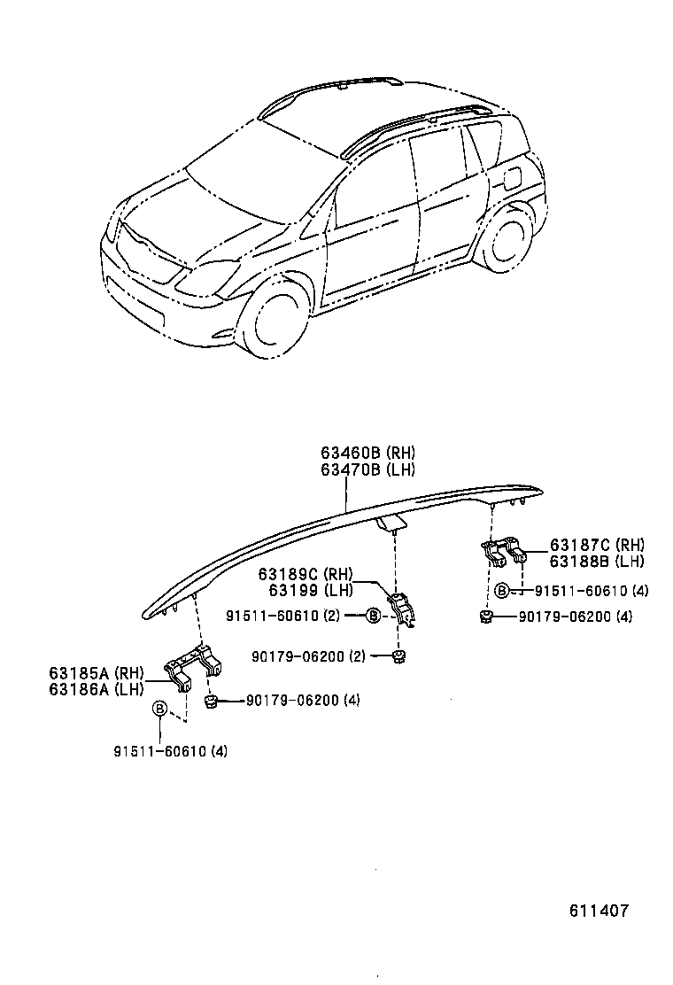 63111-13320 PANEL, ROOF product image