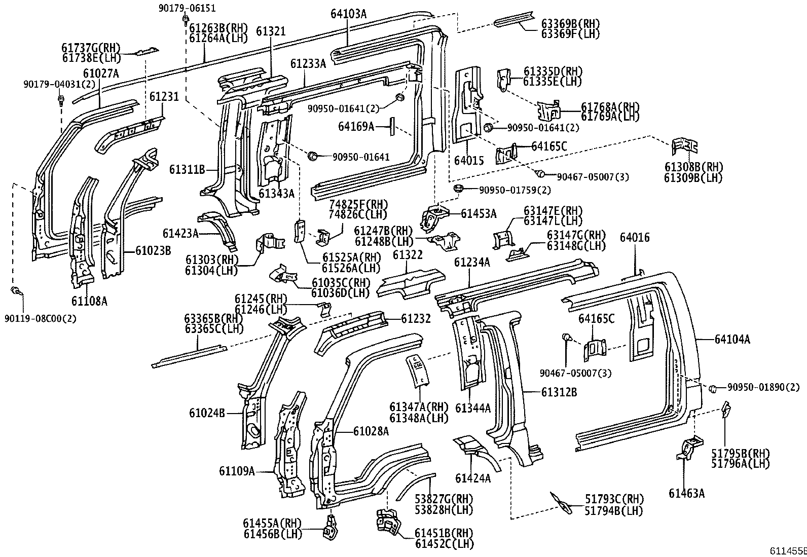 61131-37071 PILLAR SUB-ASSY, FRONT BODY, OUTER RH product image