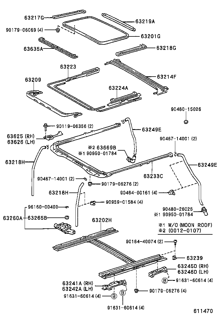 63669-53010 GROMMET, SLIDING ROOF DRAIN product image