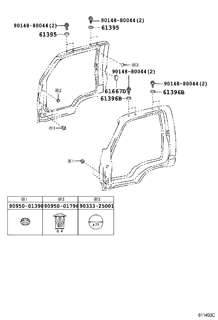 61131-37121 PILLAR SUB-ASSY, FRONT BODY, OUTER RH product image