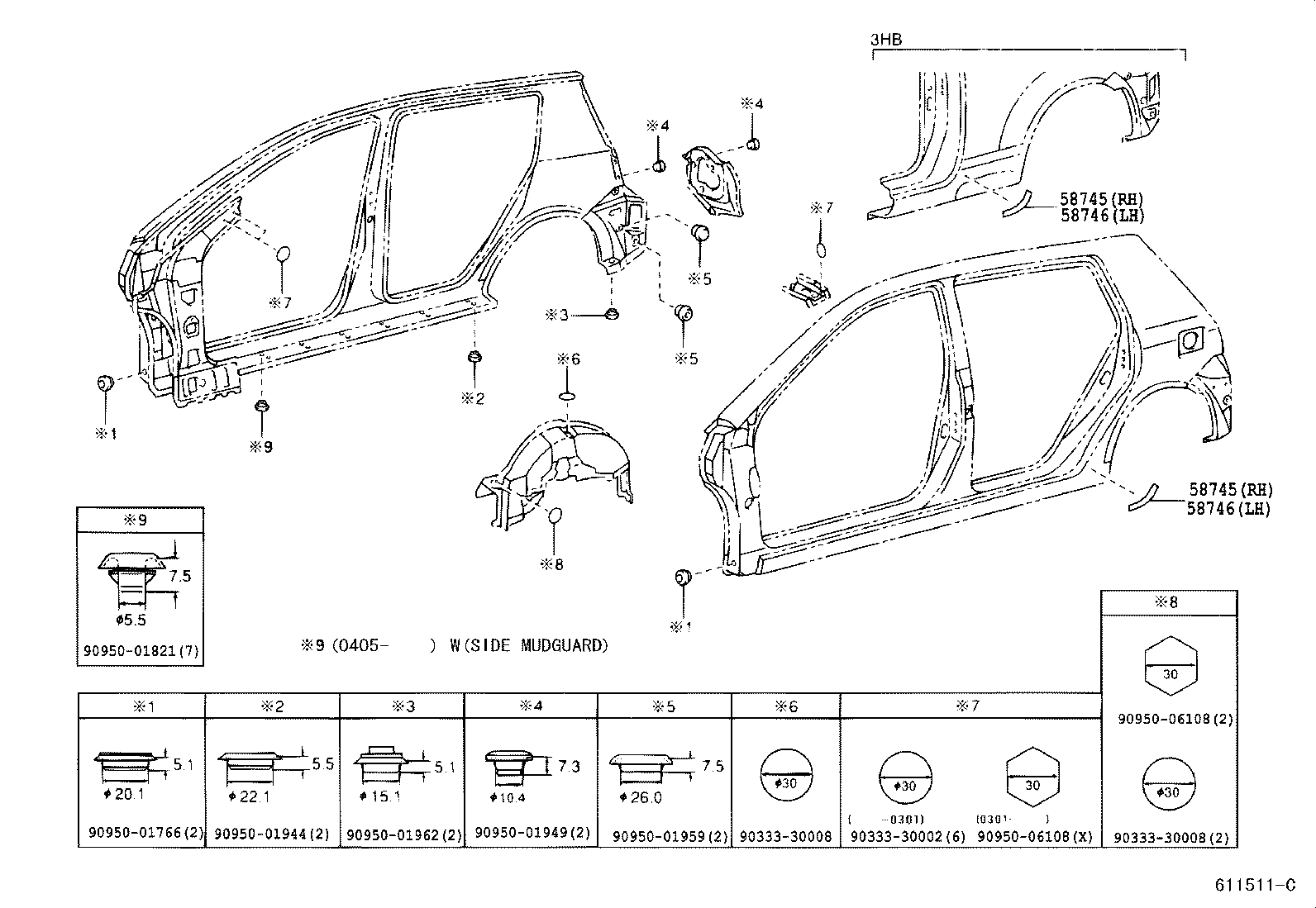 61023-02100 PILLAR, FRONT BODY, UPPER INNER RH product image