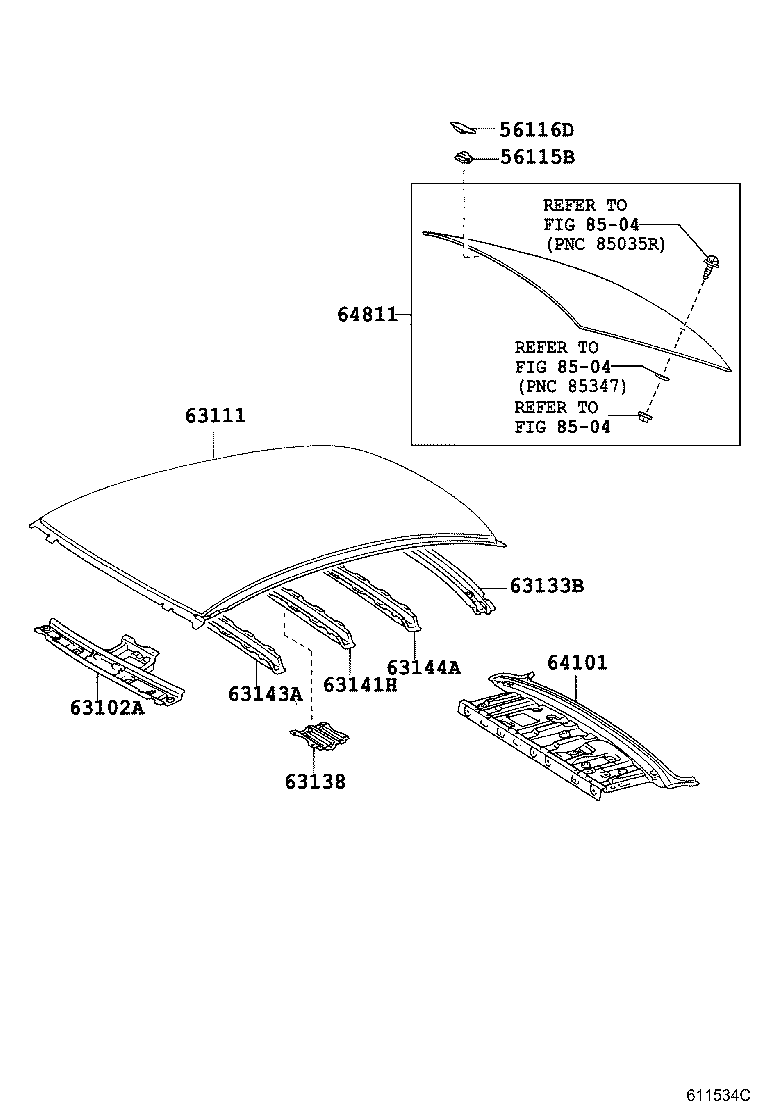 64811-2D810 GLASS, BACK WINDOW product image