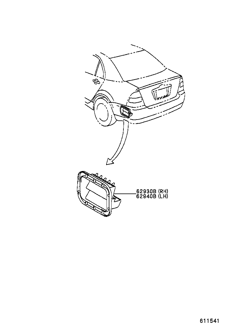 62940-02050 DUCT ASSY, QUARTER VENT, RH product image