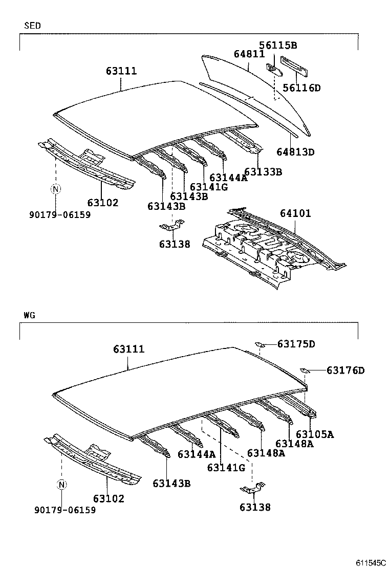 63186-02010 BRACKET, ROOF RACK, FRONT LH product image