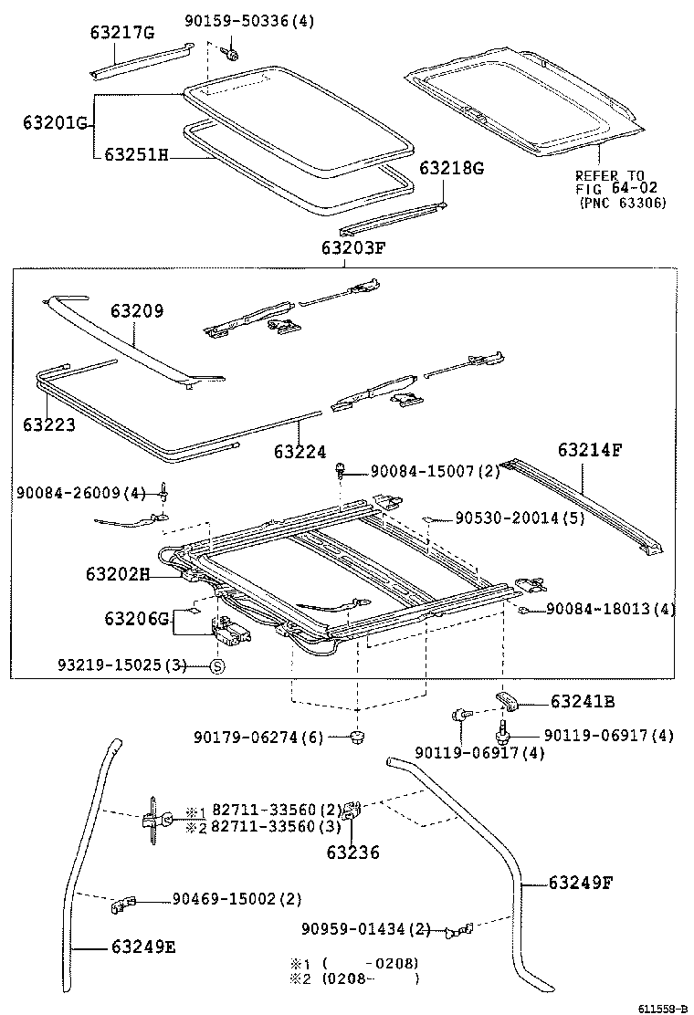63209-06010 PANEL SUB-ASSY, ROOF WIND DEFLECTOR product image