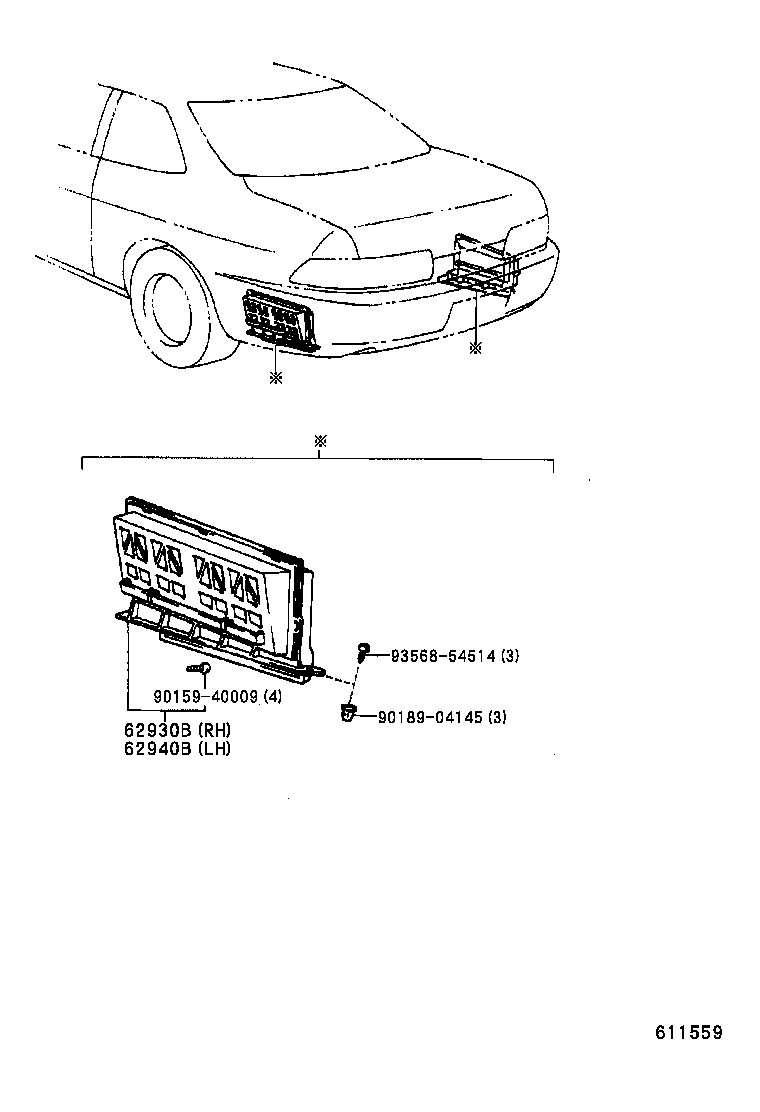 62930-24030 DUCT ASSY, QUARTER VENT, RH product image