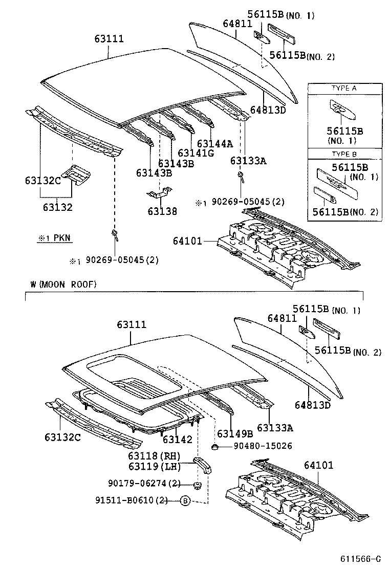64811-02150 GLASS, BACK WINDOW product image