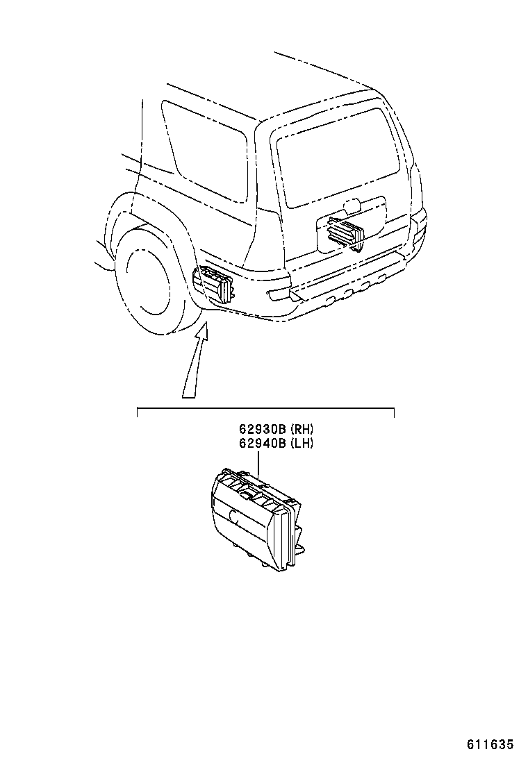 62903-60060 DUCT ASSY, QUARTER VENT, RH product image