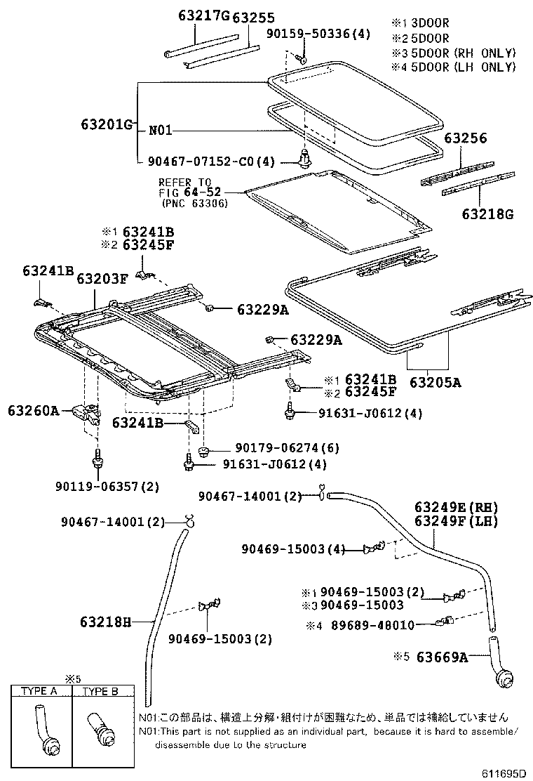 63111-60540 PANEL, ROOF product image