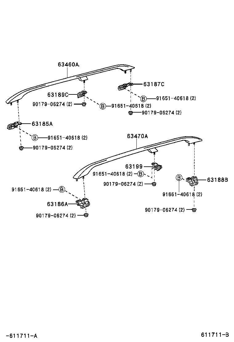 63111-0B100 PANEL, ROOF product image