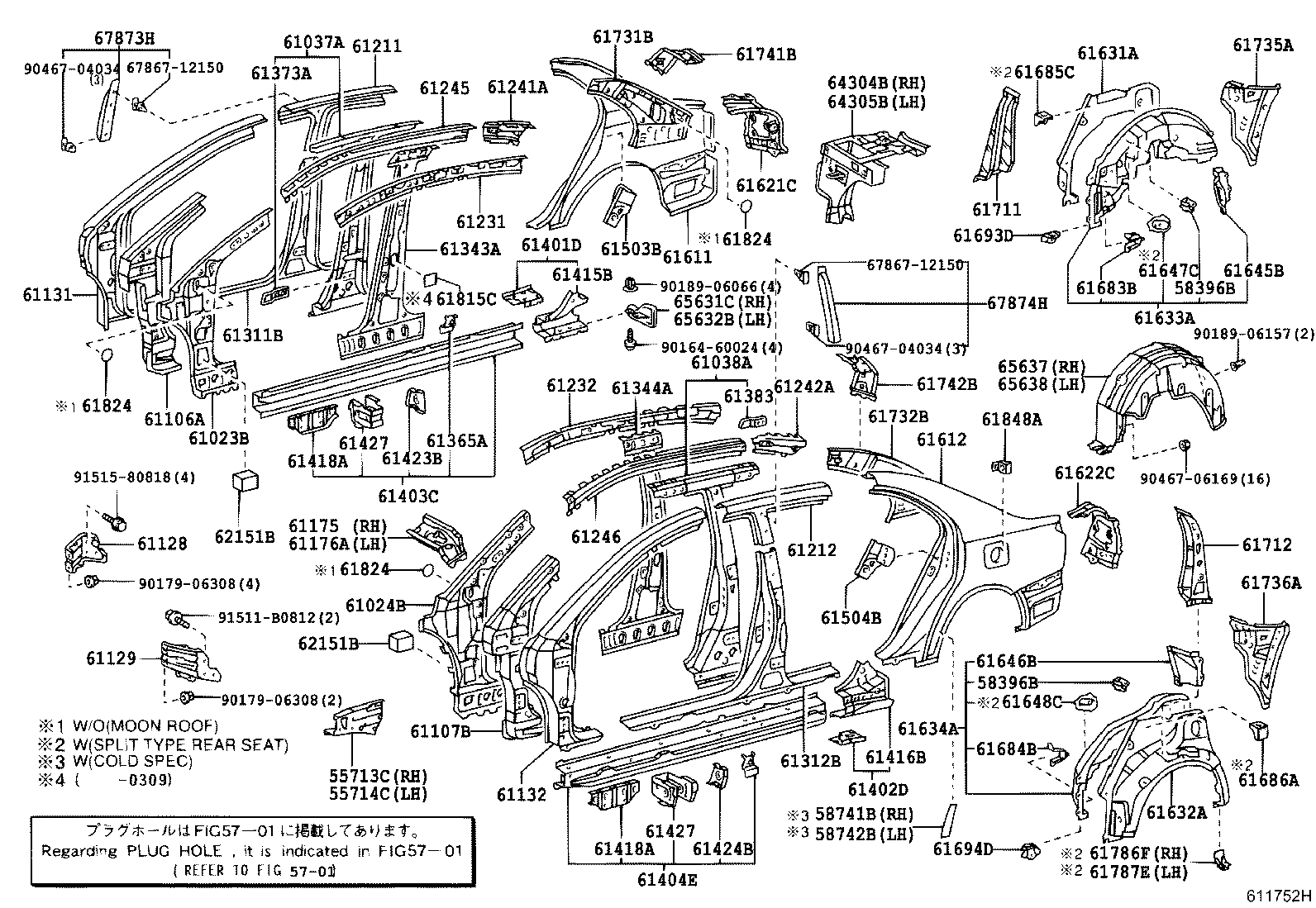 55714-05040 PANEL, COWL TOP SIDE, LH product image