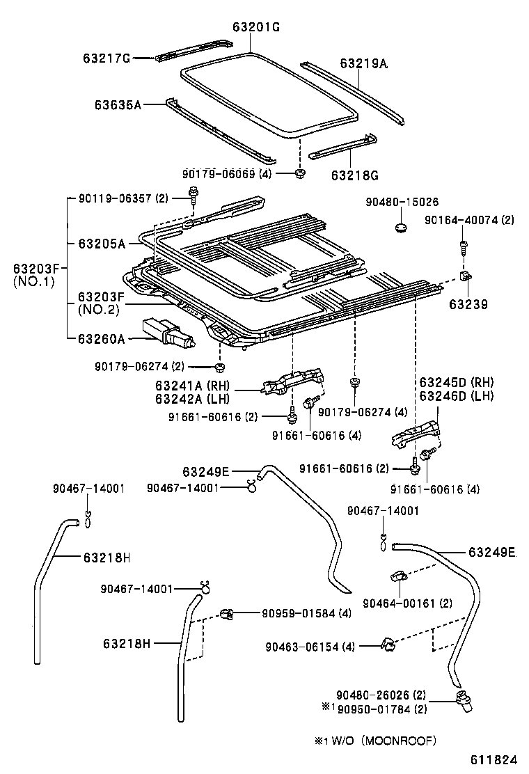 63209-53010 PANEL SUB-ASSY, ROOF WIND DEFLECTOR product image