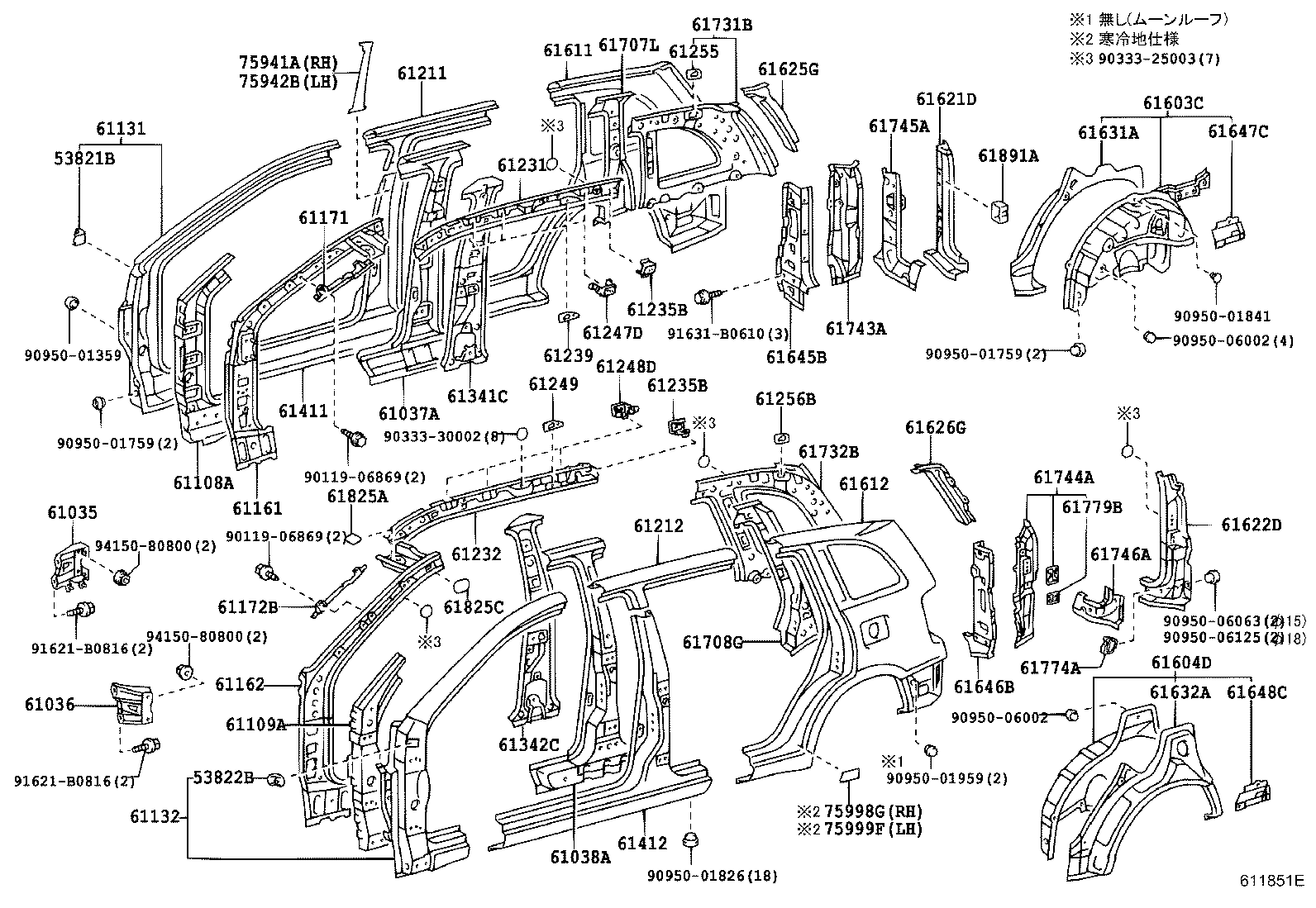61620-42200 PANEL, QUARTER, LH product image