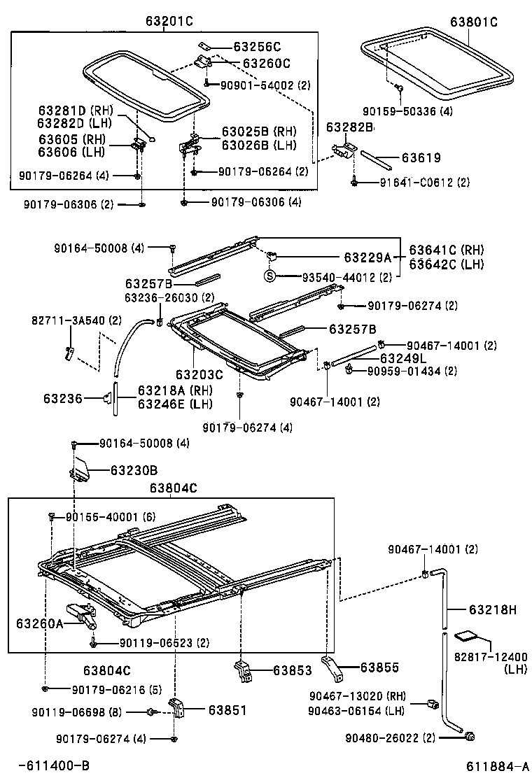 63103-28080 REINFORCEMENT, ROOF PANEL, NO.2 product image