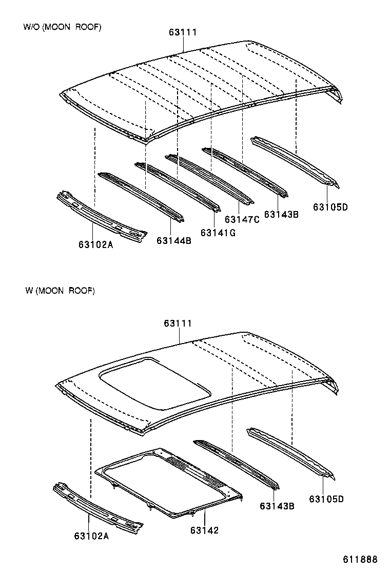 64111-0C013 PANEL SUB-ASSY, BACK product image