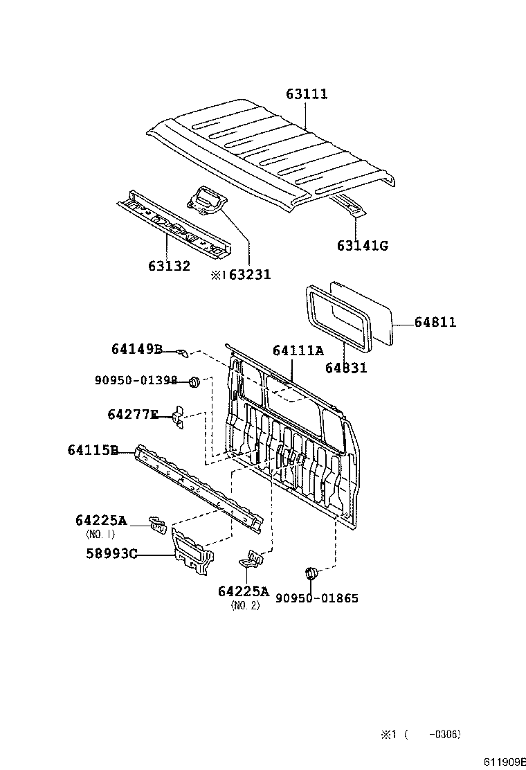 64122-37140 BAFFLE, DUST REAR BODY product image