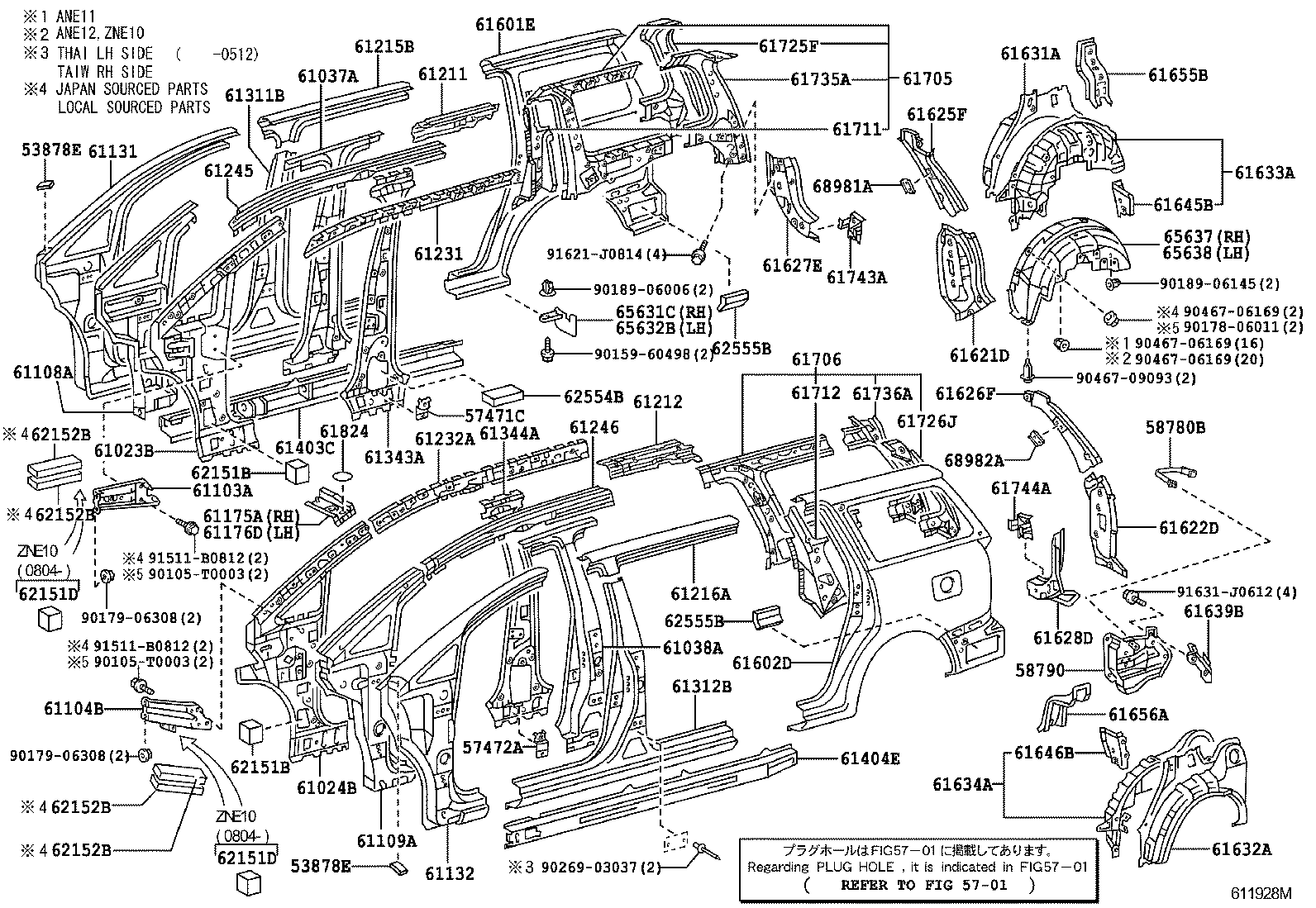 58790-0M010 CARRIER ASSY, JACK product image