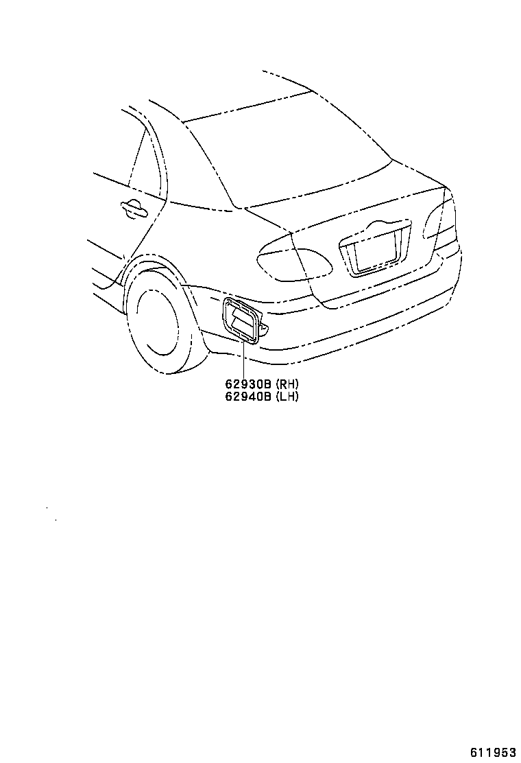 62940-02070 DUCT ASSY, QUARTER VENT, RH product image