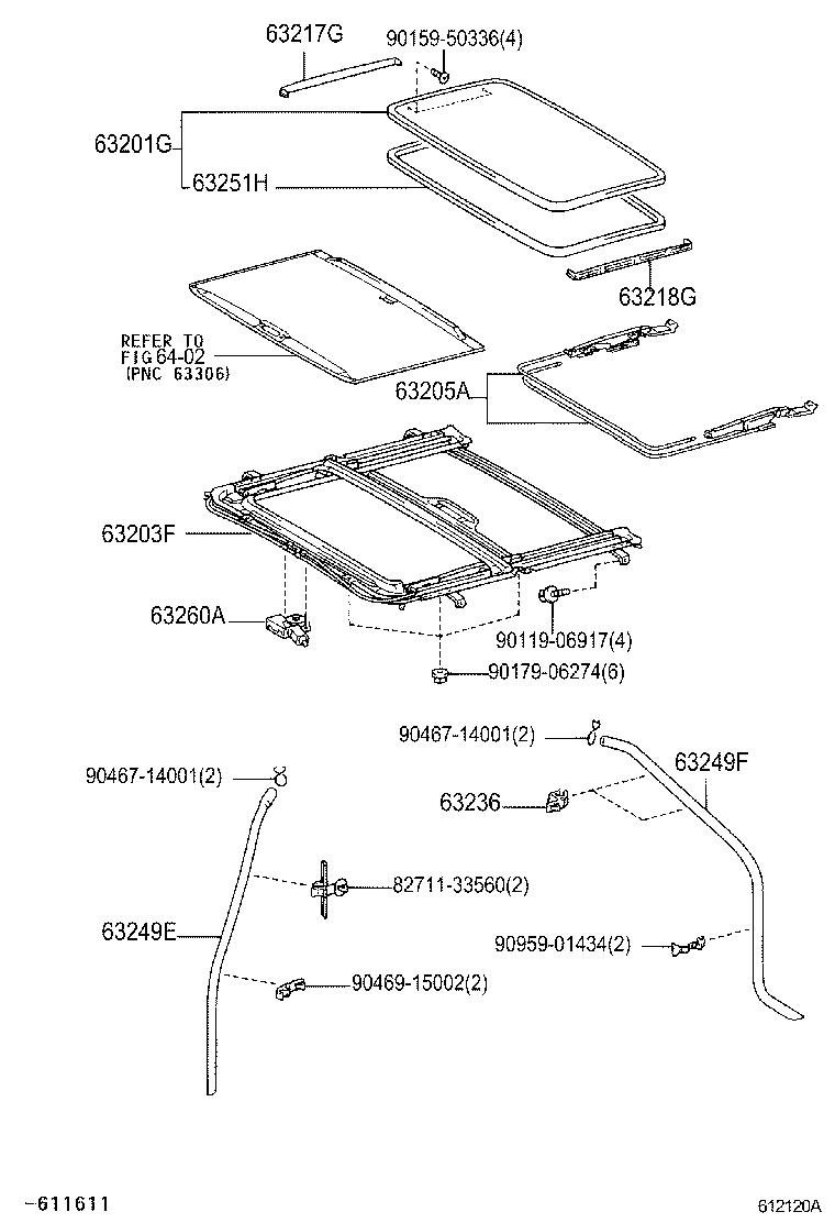 63111-06290 PANEL, ROOF product image