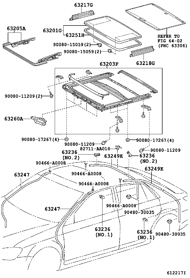 61247-AC020 REINFORCEMENT, ROOF SIDE RAIL, INNER product image