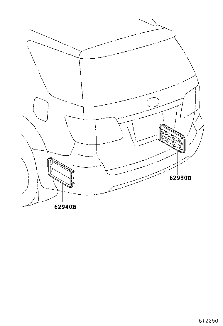 62940-0K050 DUCT ASSY, QUARTER VENT, RH product image