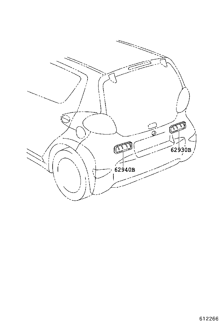 62930-0H012 DUCT ASSY, QUARTER VENT, RH product image
