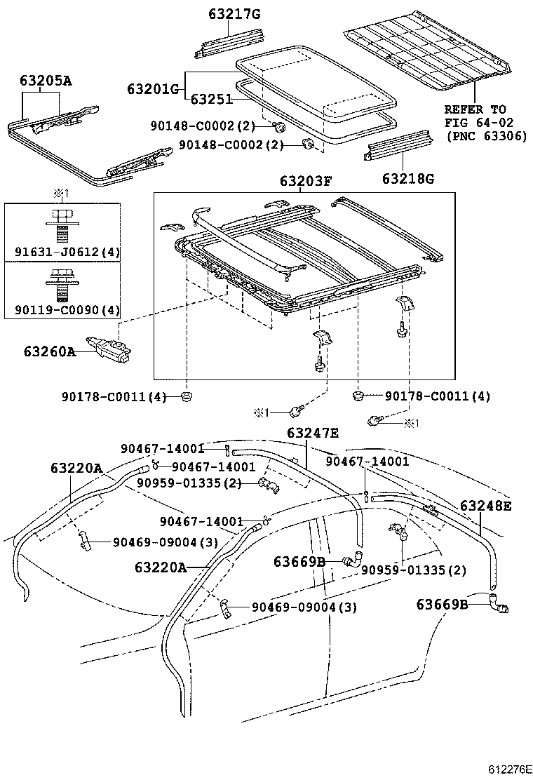 64801-0N010 GLASS, BACK WINDOW product image