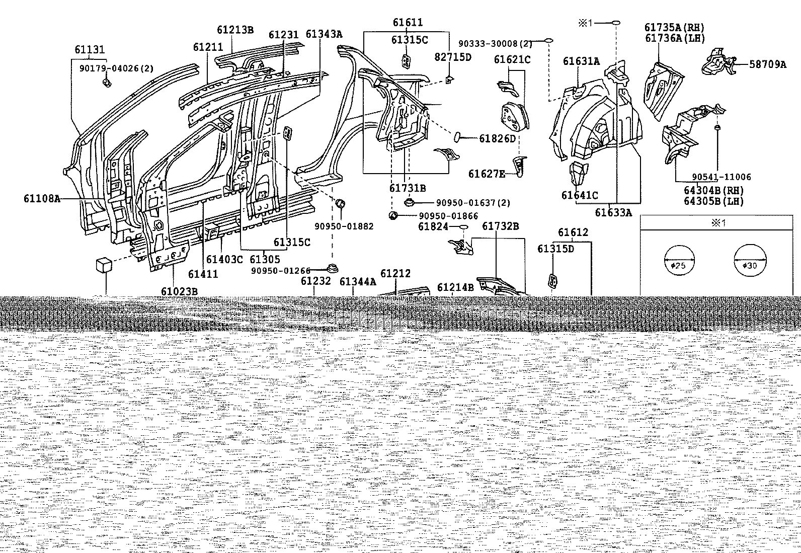 61607-52911 PANEL, QUARTER WHEEL HOUSE, INNER RH product image