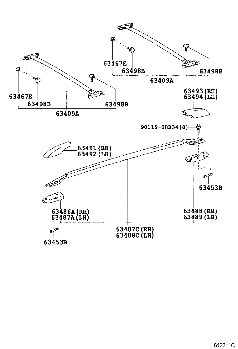 63204-60040 GLASS SUB-ASSY, SLIDING ROOF product image