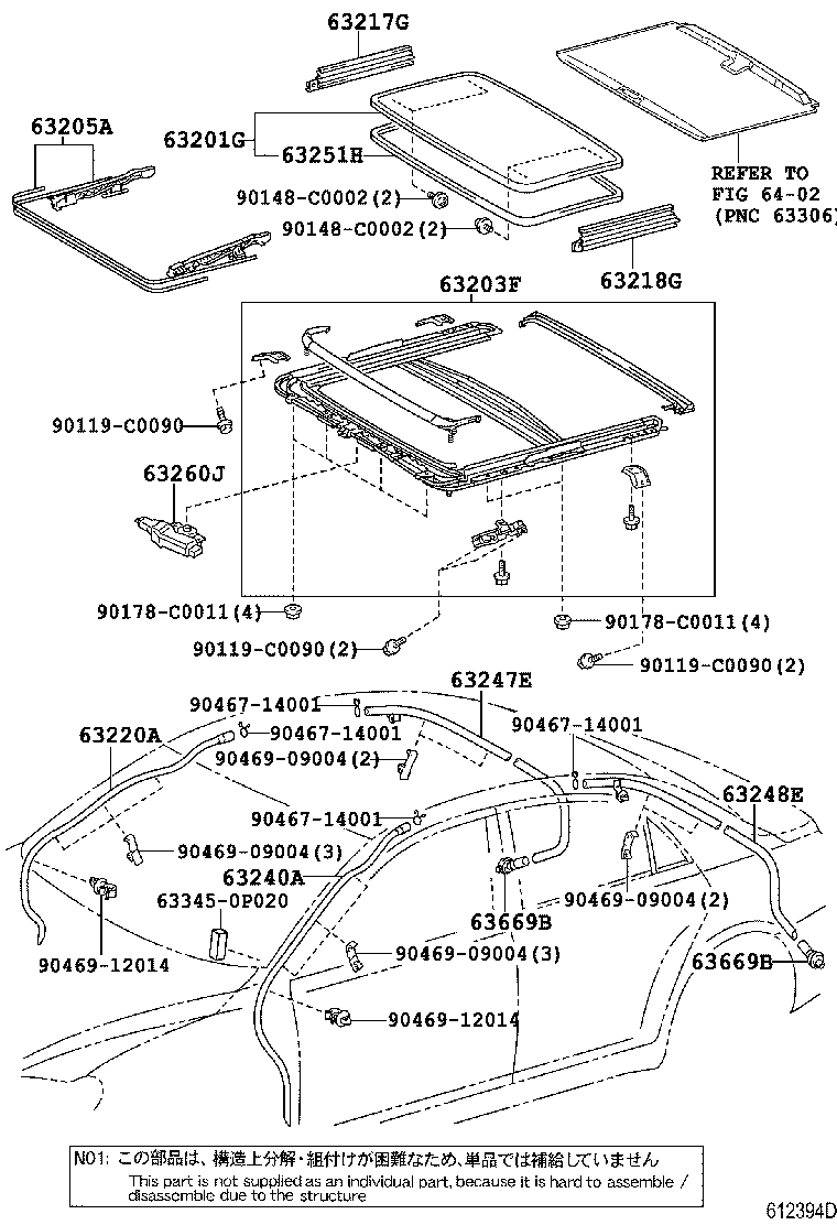 63111-0P010 PANEL, ROOF product image