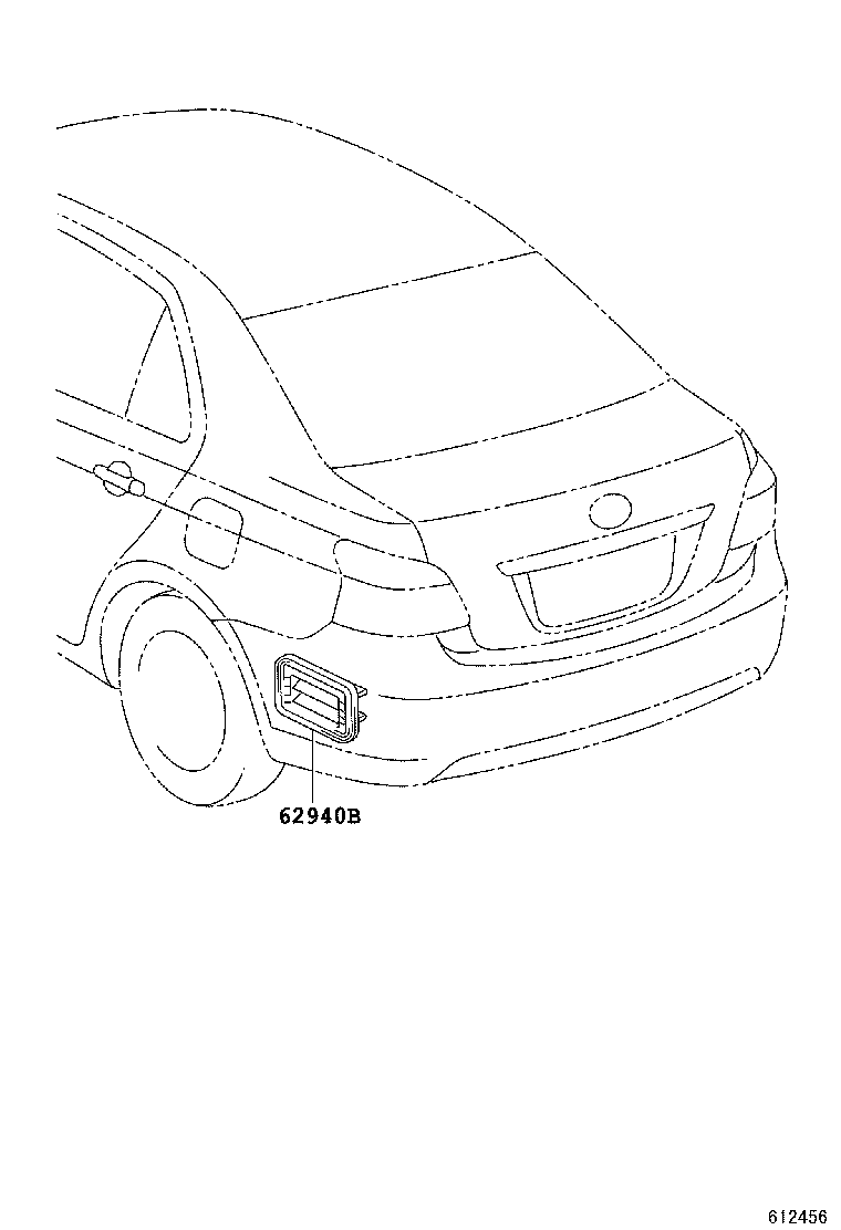 62940-0D030 DUCT ASSY, QUARTER VENT, LH product image