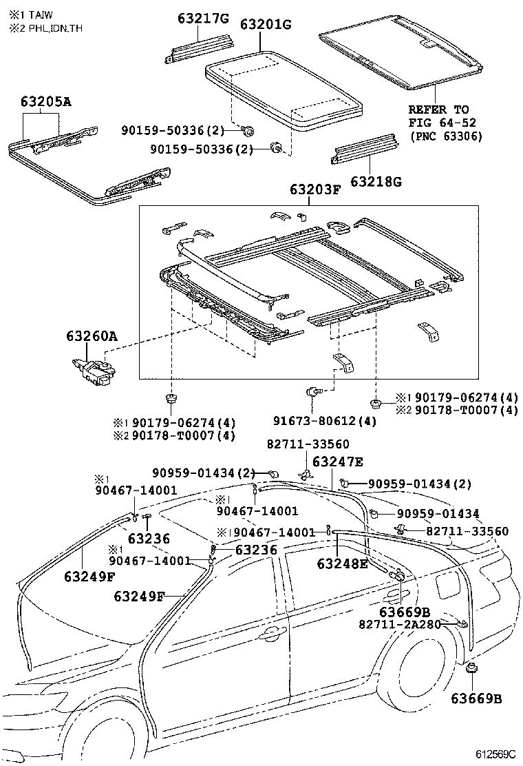 63103-06020 REINFORCEMENT, ROOF PANEL, NO.2 product image