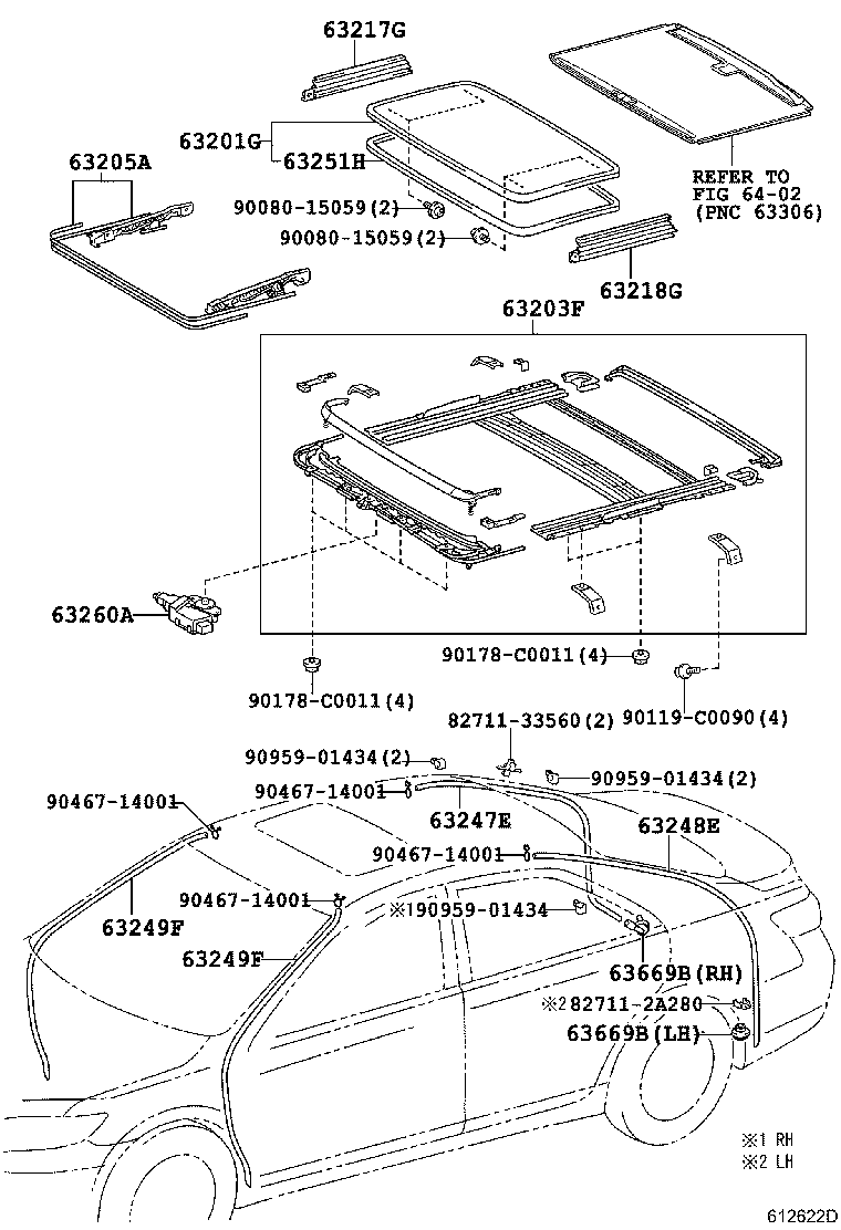 63103-06070 REINFORCEMENT, ROOF PANEL, NO.2 product image