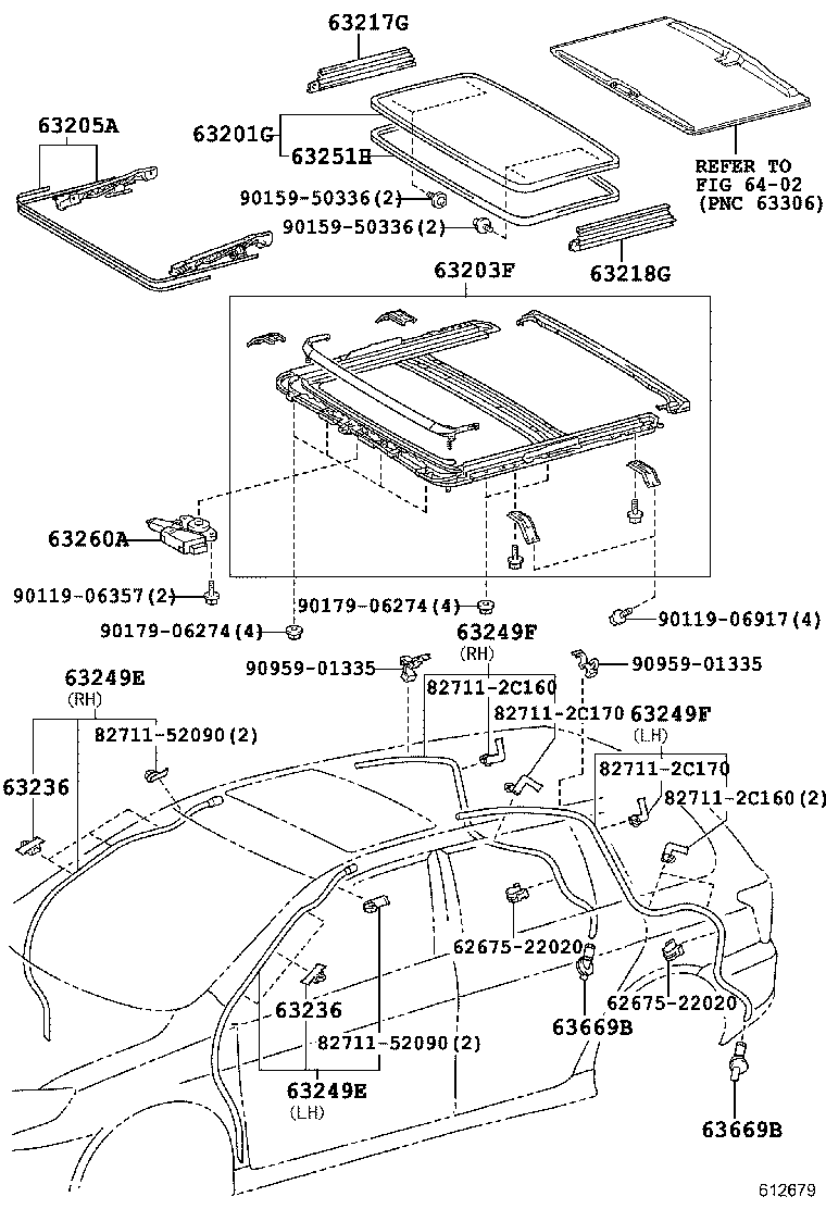 63111-12890 PANEL, ROOF product image