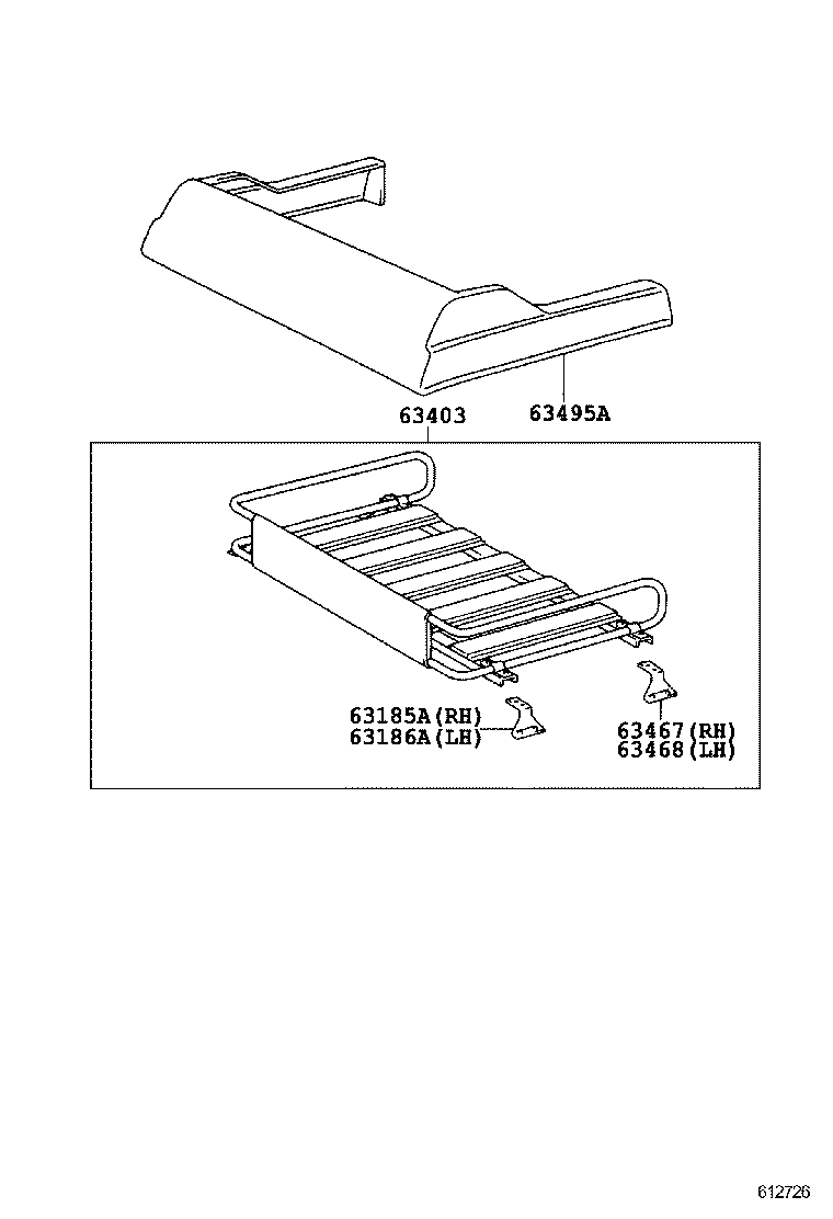 63149-95901 REINFORCEMENT, ROOF PANEL, NO.2 product image
