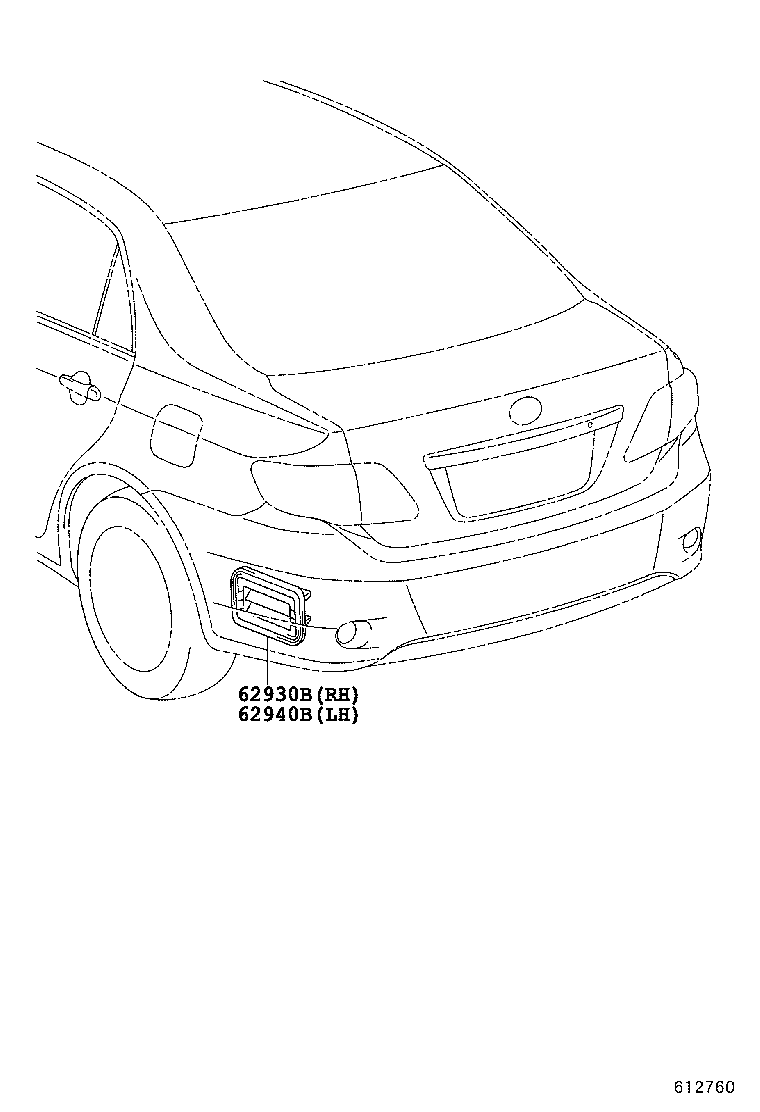 62940-02160 DUCT ASSY, QUARTER VENT, RH product image