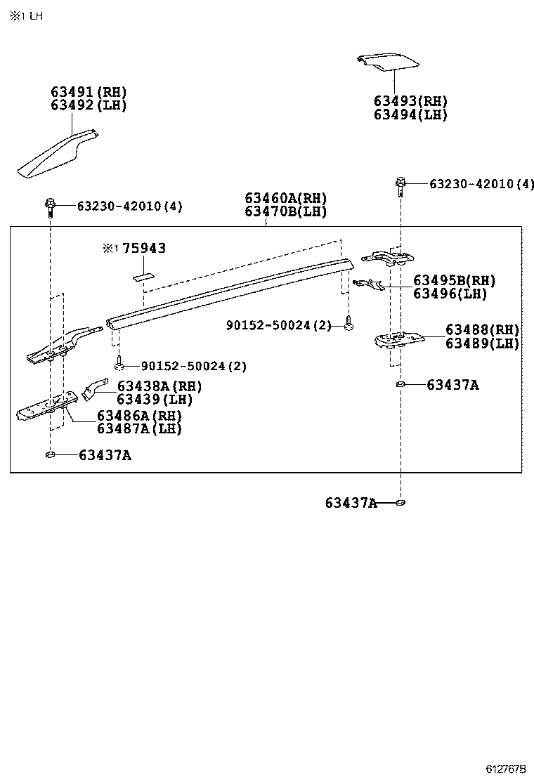 63111-42200 PANEL, ROOF product image