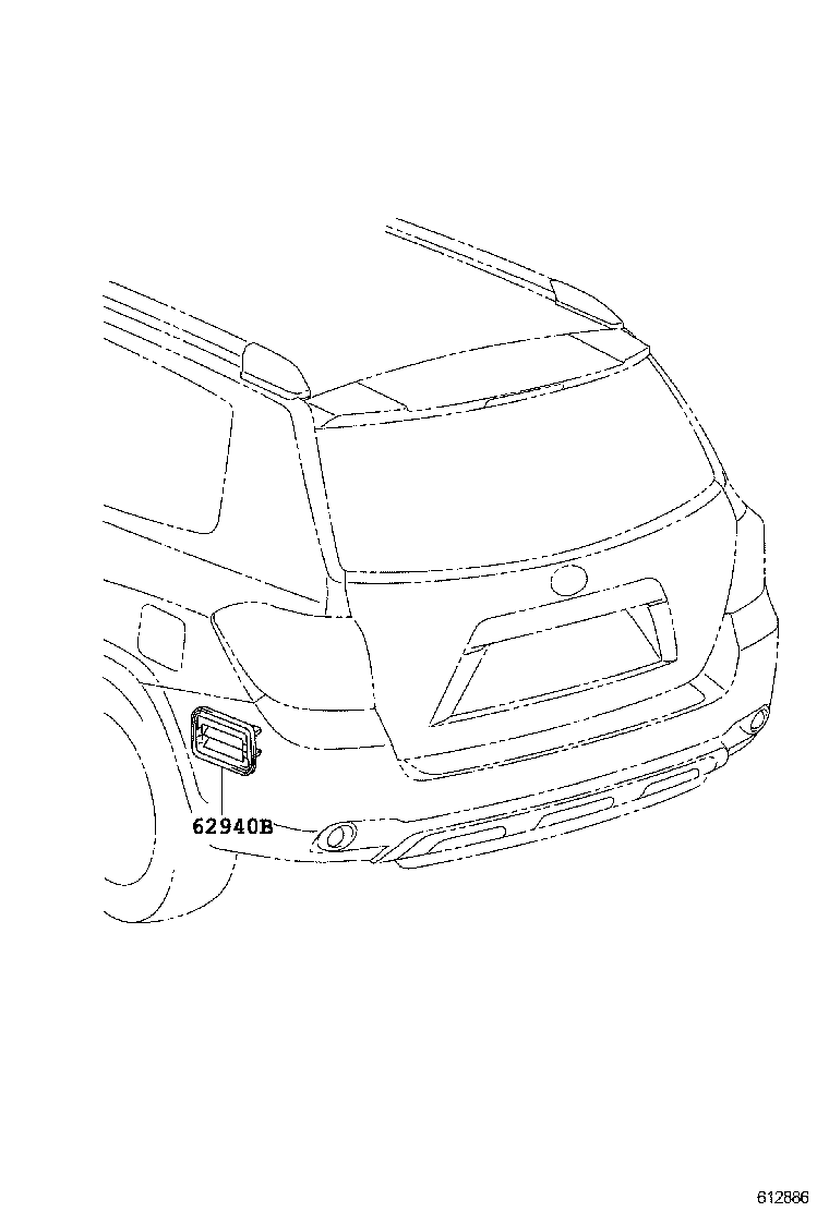 62904-48050 DUCT ASSY, QUARTER VENT, LH product image
