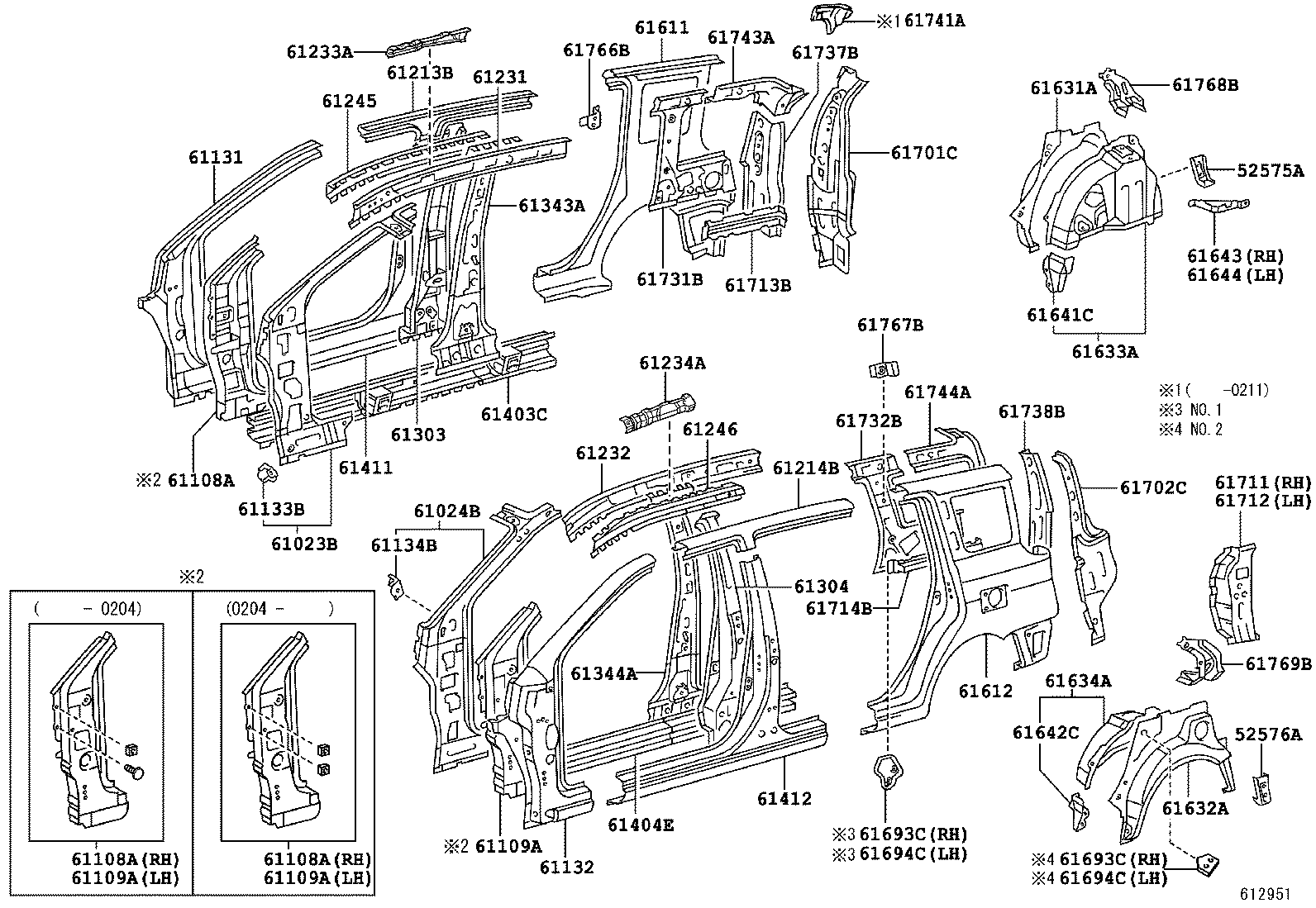 61824-52040 COVER, FRONT PILLAR SERVICE HOLE product image