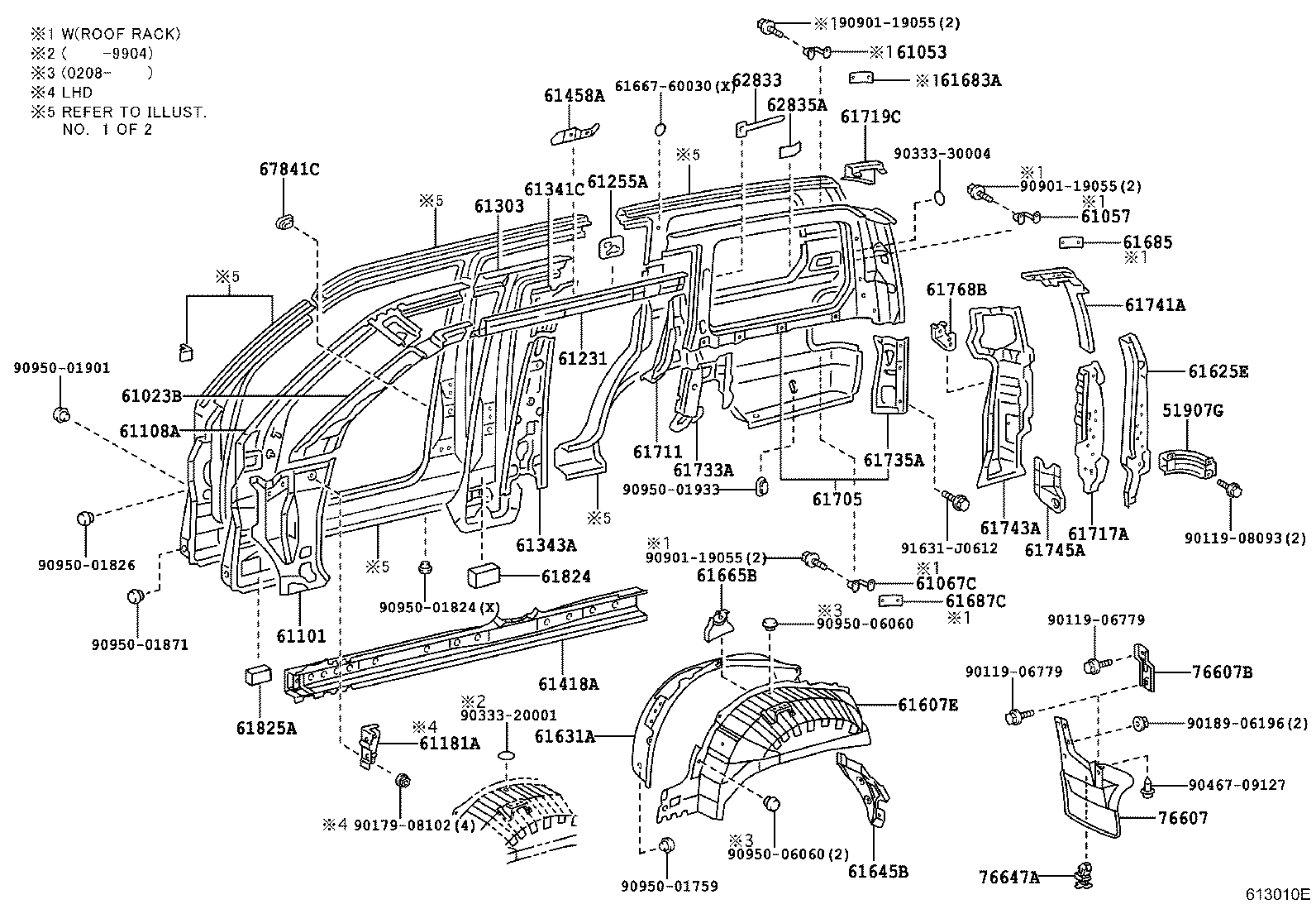 61027-60480 PILLAR SUB-ASSY, FRONT BODY, OUTER RH product image