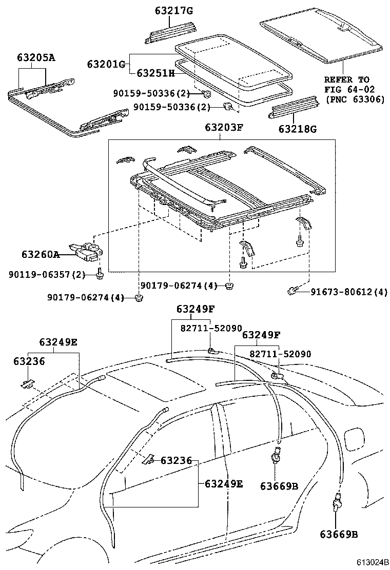 63111-13460 PANEL, ROOF product image