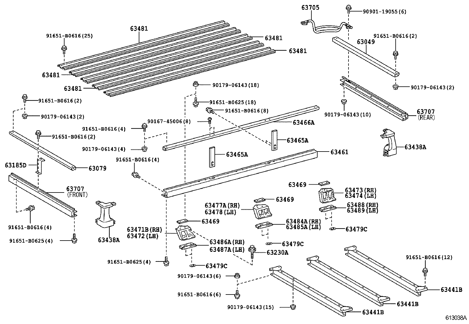 63111-60600 PANEL, ROOF product image