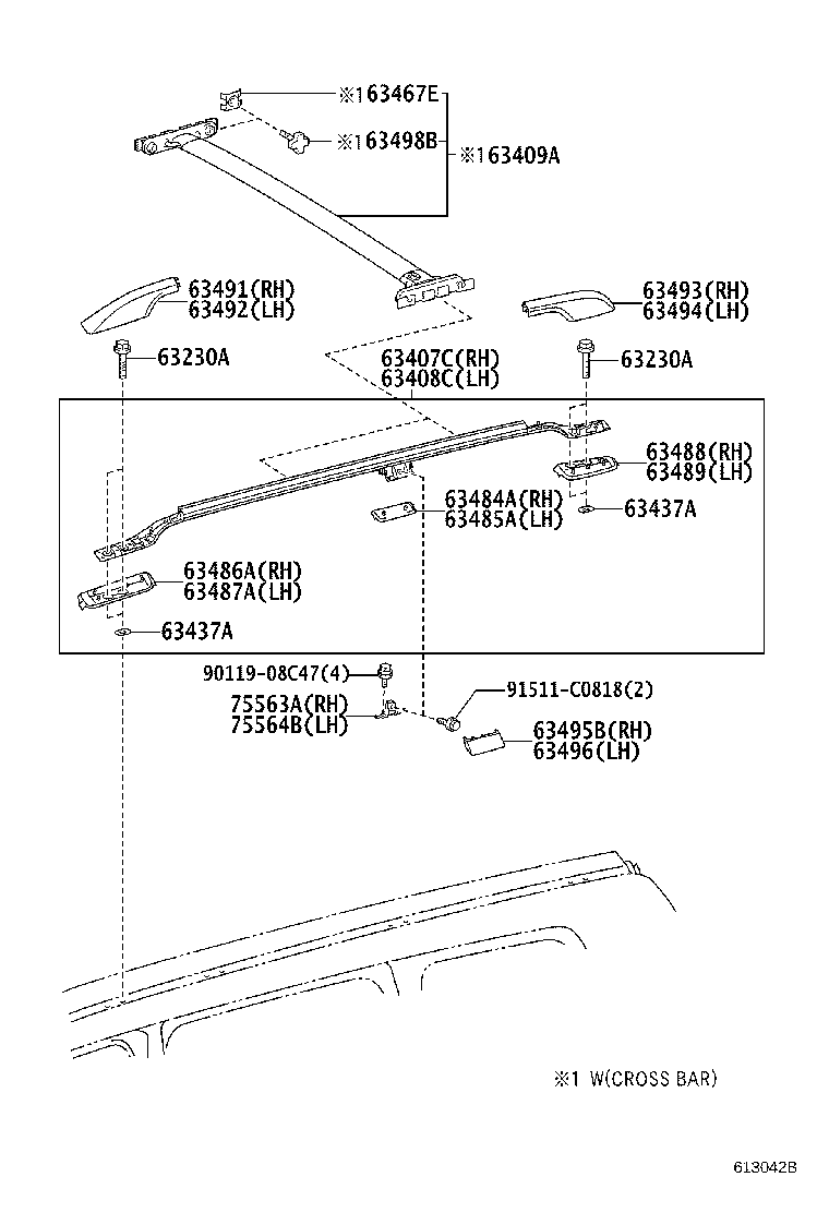 63111-60600 PANEL, ROOF product image