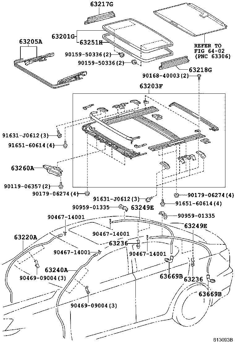 63111-53050 PANEL, ROOF product image