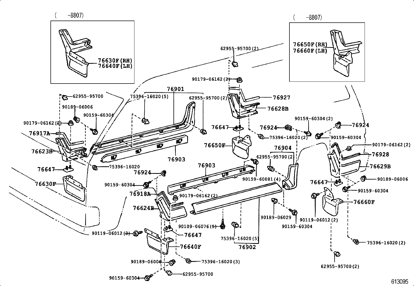 61601-95776 PANEL, QUARTER, RH product image