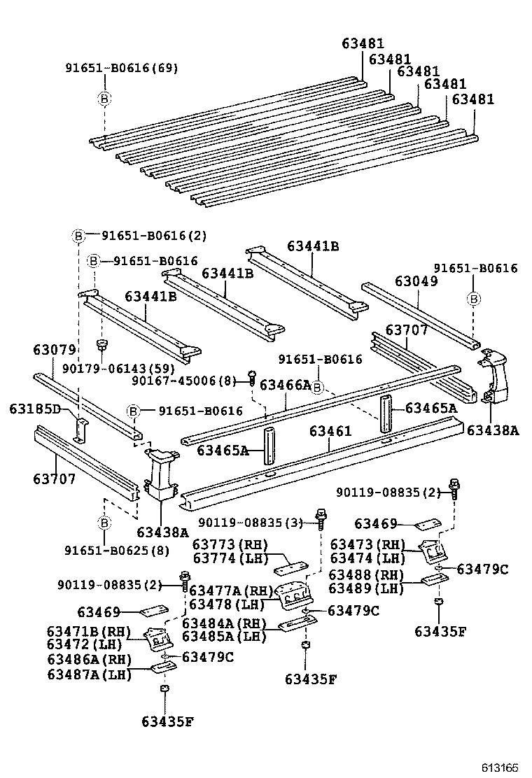 63111-60431 PANEL, ROOF product image