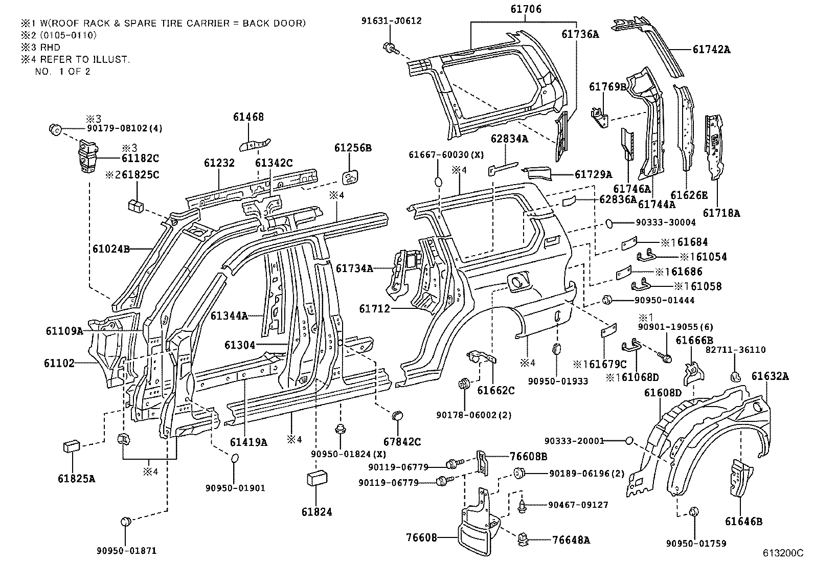 61027-60480 PILLAR SUB-ASSY, FRONT BODY, OUTER RH product image