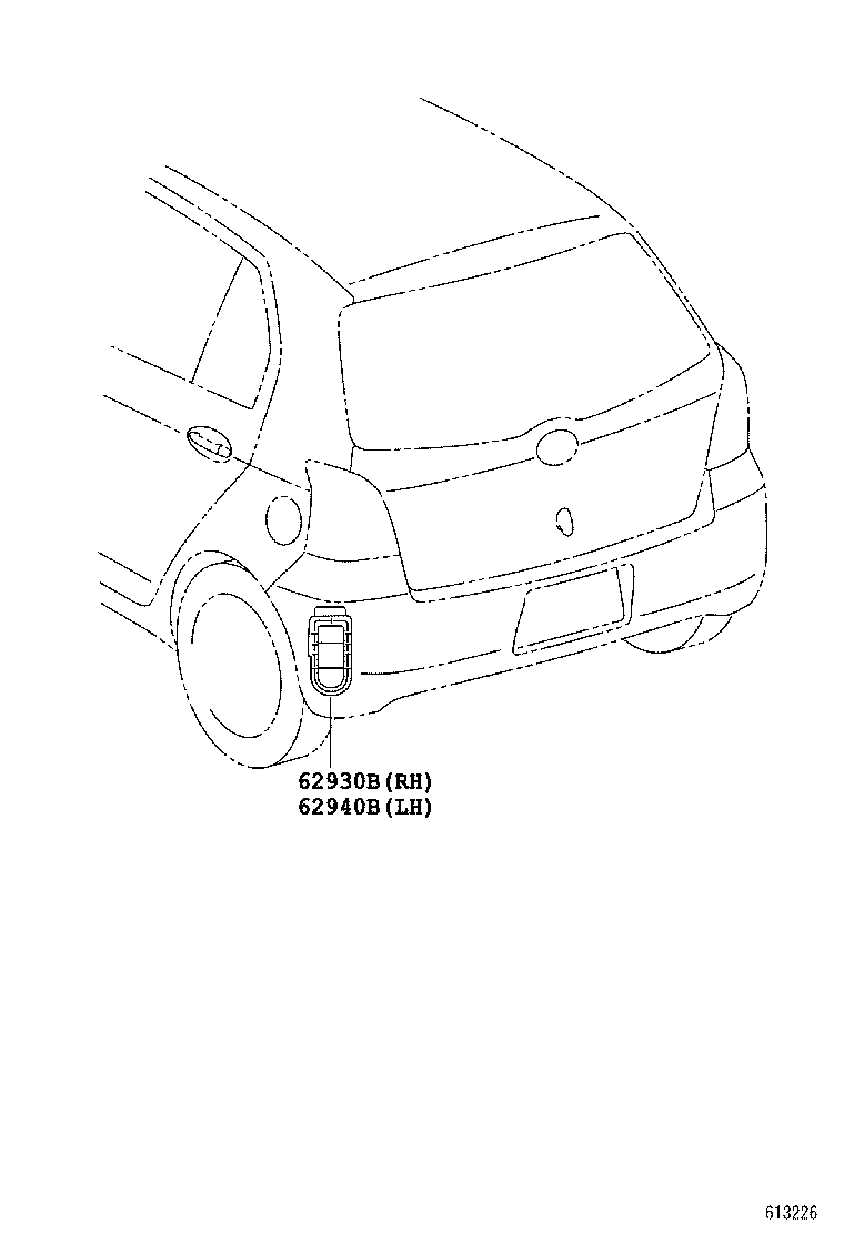 62930-0D030 DUCT ASSY, QUARTER VENT, RH product image